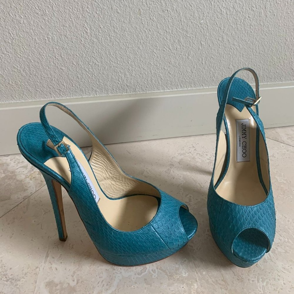 Jimmy Choo Python Heels